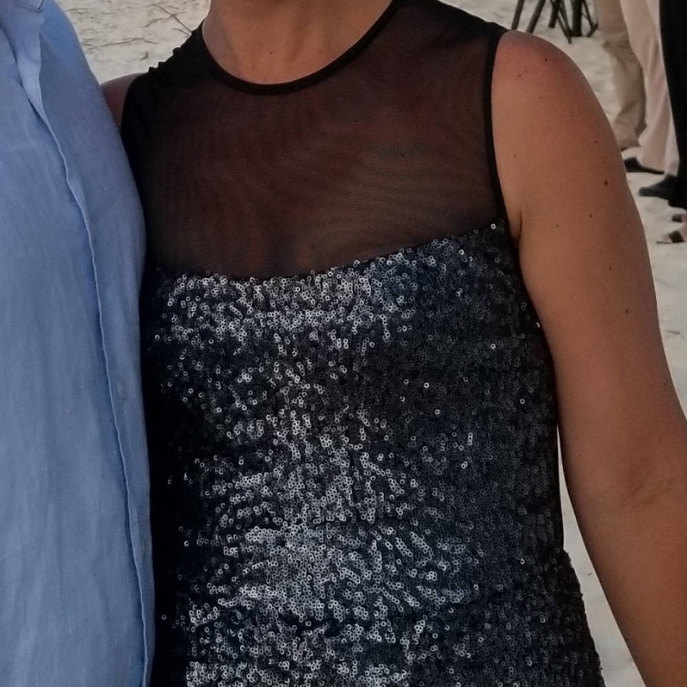 Nicole Miller black sequin dress. - Picture 2 of 2